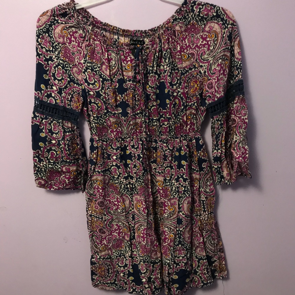 beautiful patterned long sleeve dress